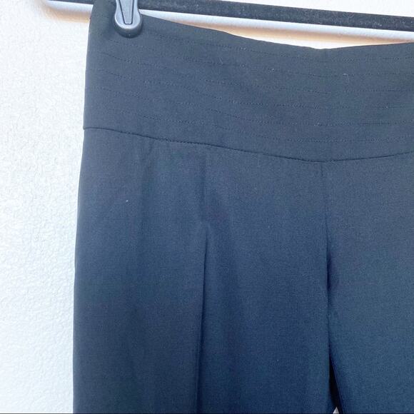 Theory Cropped Slim Leg Black Tuxedo Waist Trouser Pant Size 2 - Picture 3 of 9